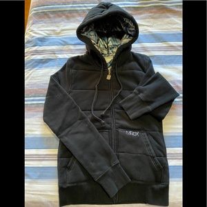 Black XS Matix Zippered Sweatshirt